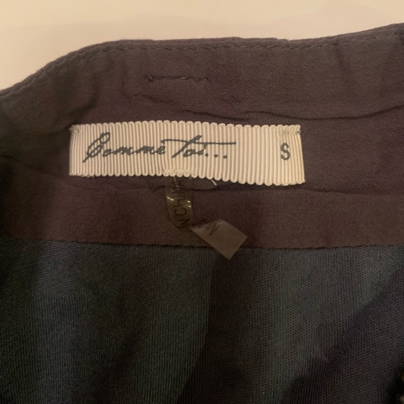 Anthropologie Comme Toi skirt Smokey brown deep pockets pleats Small - Picture 2 of 4